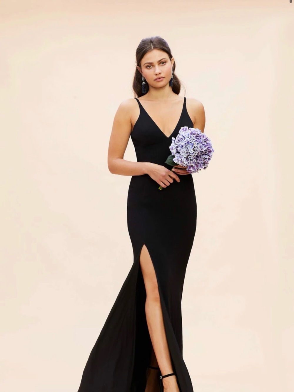 Iris Slit Crepe Gown by Dress the Population - sz SMALL worn once!